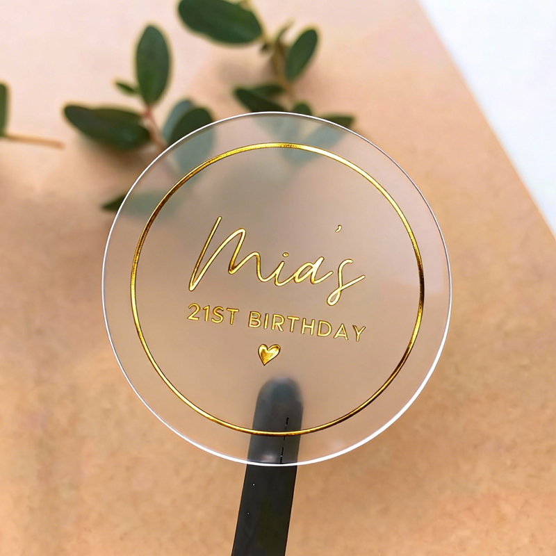 Personalised Candle Label - 50PCS Personalized Birthday Stickers Waterproof Round