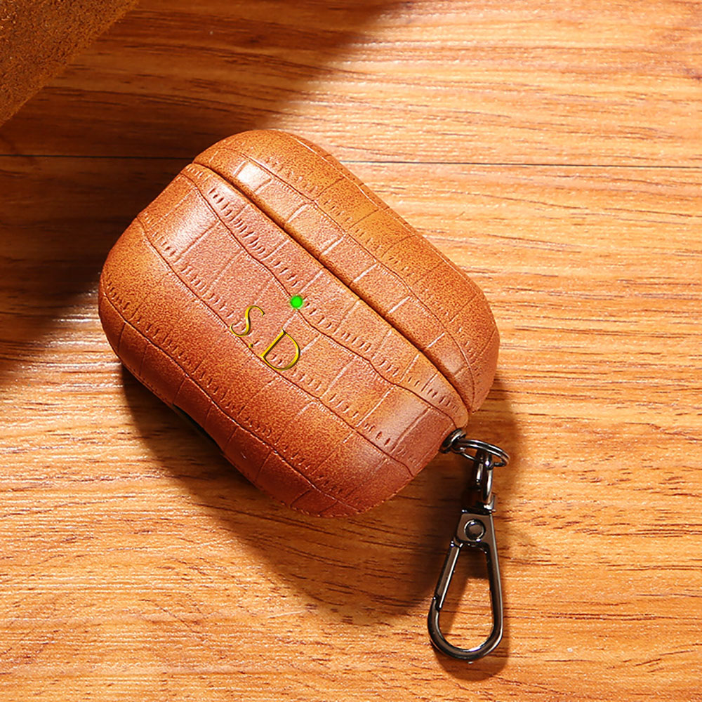 For Airpods 1 2 3 4 Pro 2 Luxu - Monogram Keychain Leather ulasan dan harga