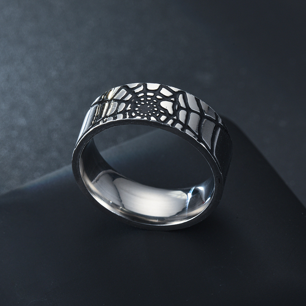Stainless Steel Simple Spider  - Initial Ring Custom ulasan dan harga