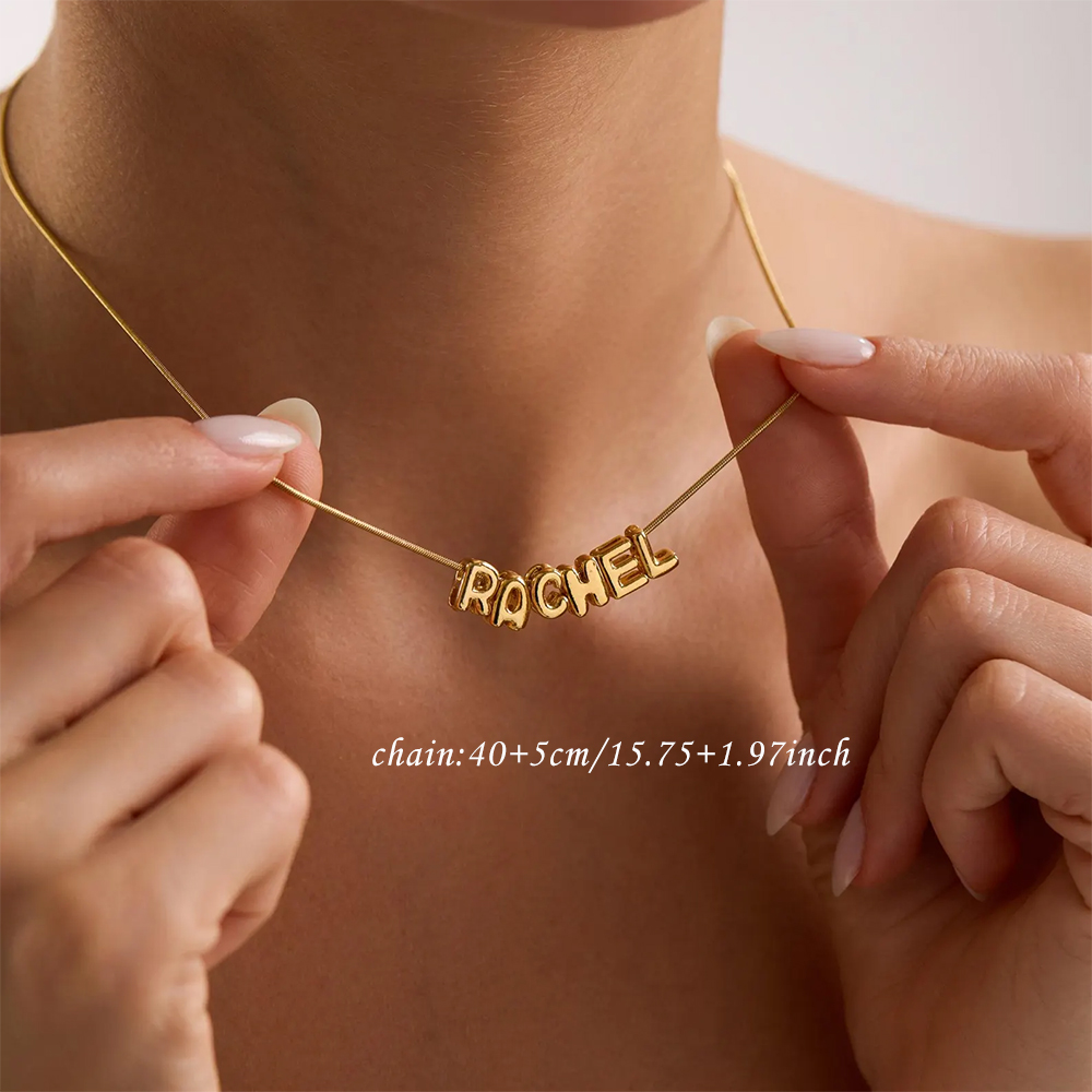 Custom Balloon Initial Name Ne - Name Necklace Custom ulasan dan harga