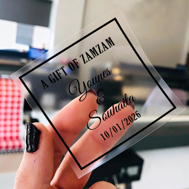 50PCS Square Personalized Wedd - Personalised Candle Label ulasan dan harga
