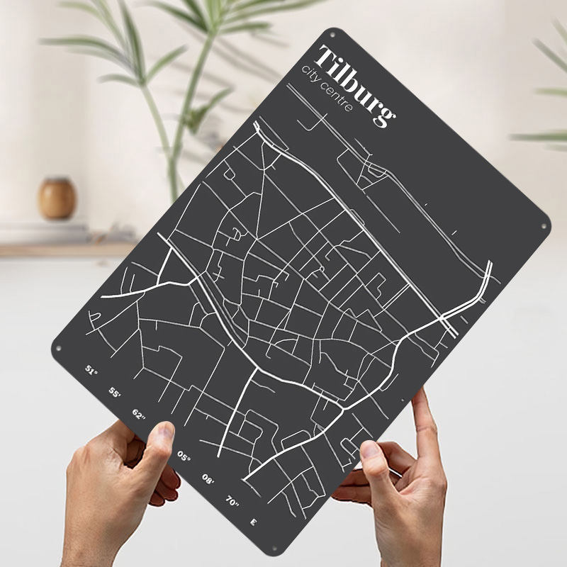Tilburg City Centre Map Printe - Custom Map Poster ulasan dan harga