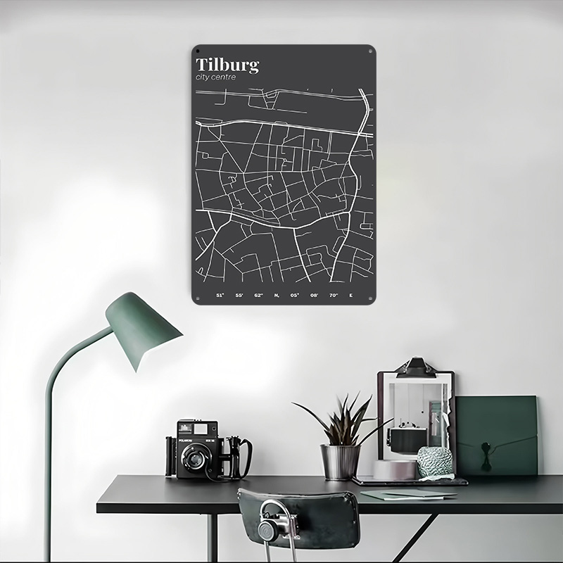Tilburg City Centre Map Printe - Custom Map Poster ulasan dan harga