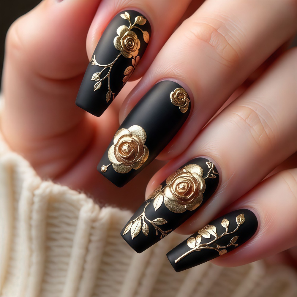 3D fake nails for women girls  - Pressed Flower Art ulasan dan harga