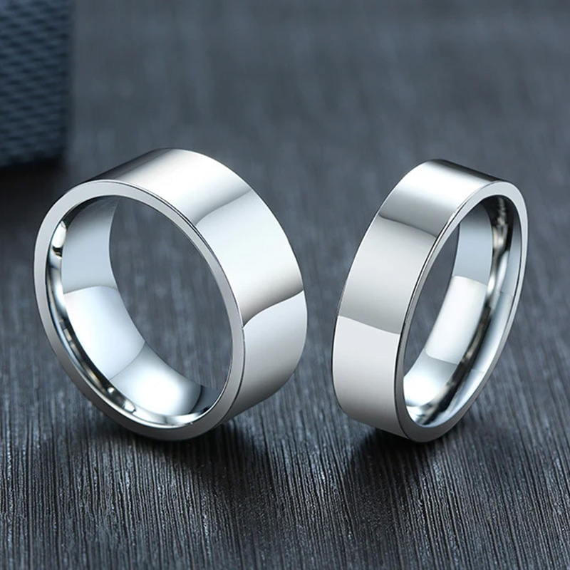3/4/6/8mm Wide Stainless Steel - Initial Ring Custom ulasan dan harga