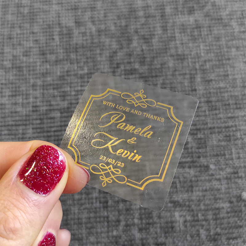 Custom Gold Foil Wedding Favor - Personalised Candle Label ulasan dan harga