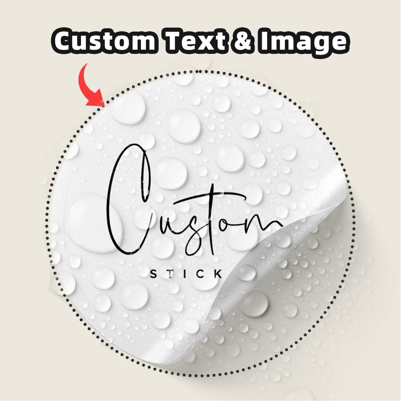 1-100Pcs Custom Waterproof Rou - Personalised Candle Label ulasan dan harga