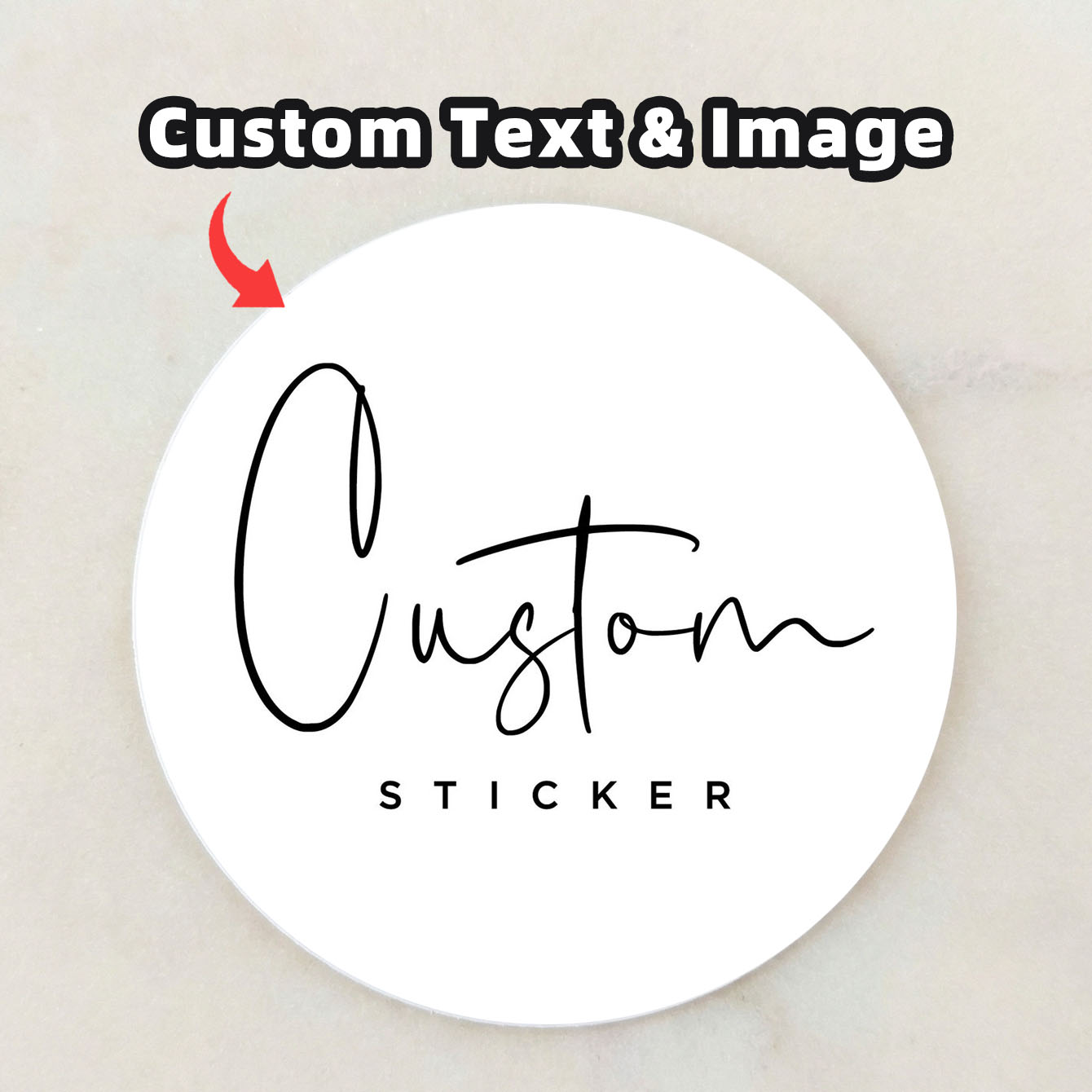 1-100Pcs Custom Waterproof Rou - Personalised Candle Label ulasan dan harga