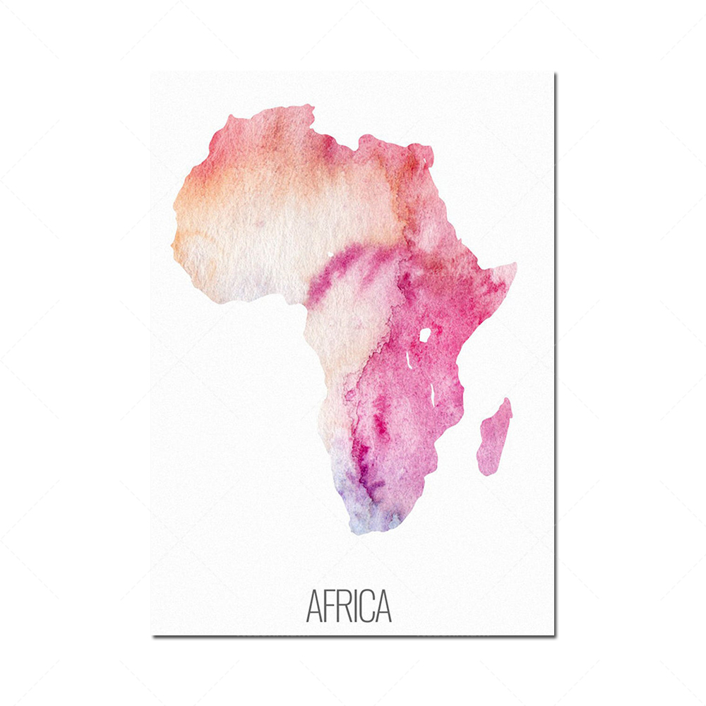 6 continent poster set, North  - Custom Star Map ulasan dan harga