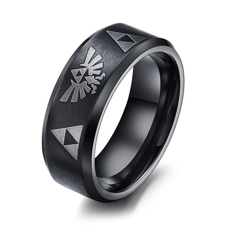 Fashion Anime Triforce Triangl - Initial Ring Custom ulasan dan harga