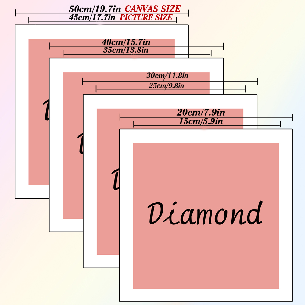 Rose Diamond Painting Full Squ - Photo Mosaic Print ulasan dan harga