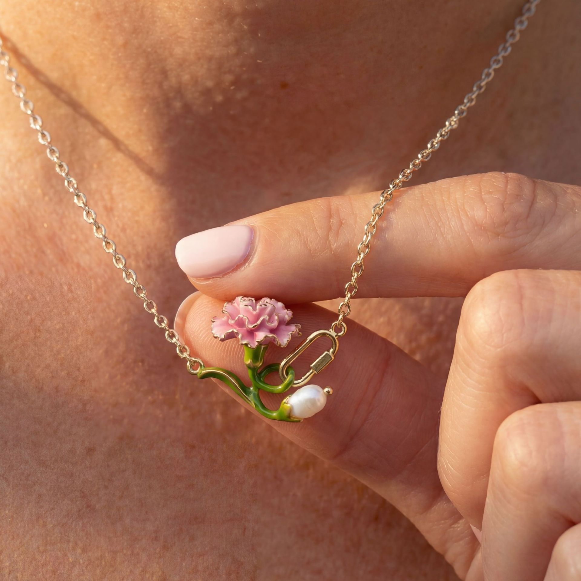 12 Month Birth Flower Necklace - Birth Flower Necklace ulasan dan harga