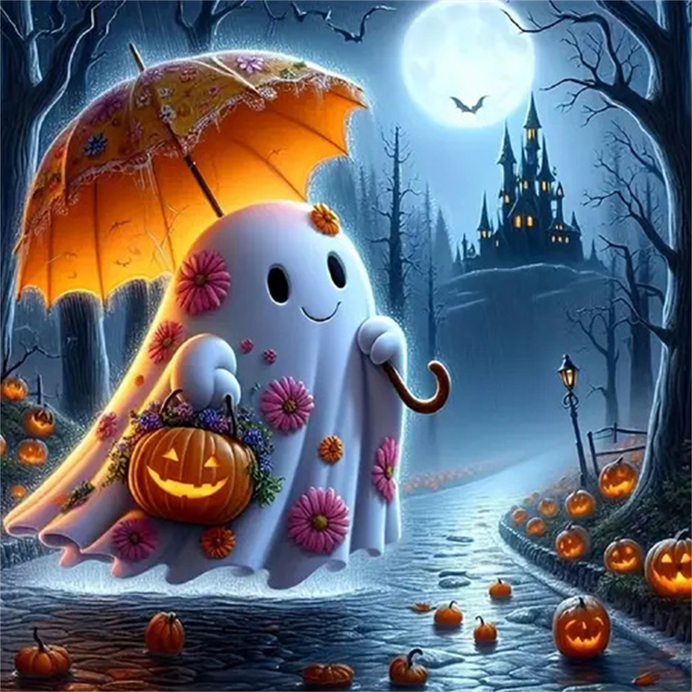 Night Ghost Diamond Painting F - Photo Mosaic Print ulasan dan harga
