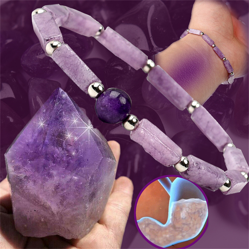 1Pcs Amethyst Body-purify Slim - Coordinates Bracelet ulasan dan harga
