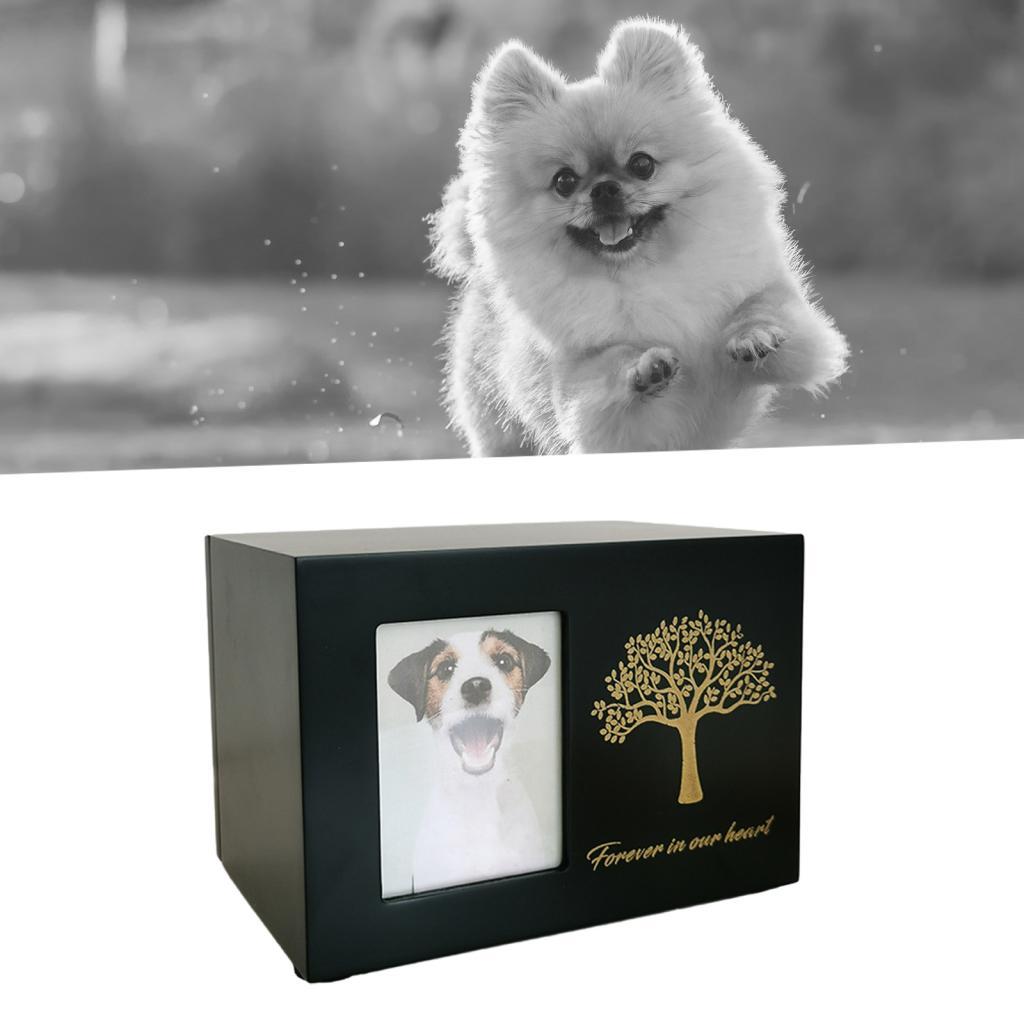 Cremation Urn for Dogs Funeral - Engraved Wood Frame ulasan dan harga