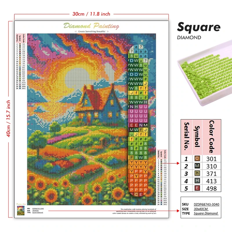DIY Diamond Painting Full Squa - Photo Mosaic Print ulasan dan harga