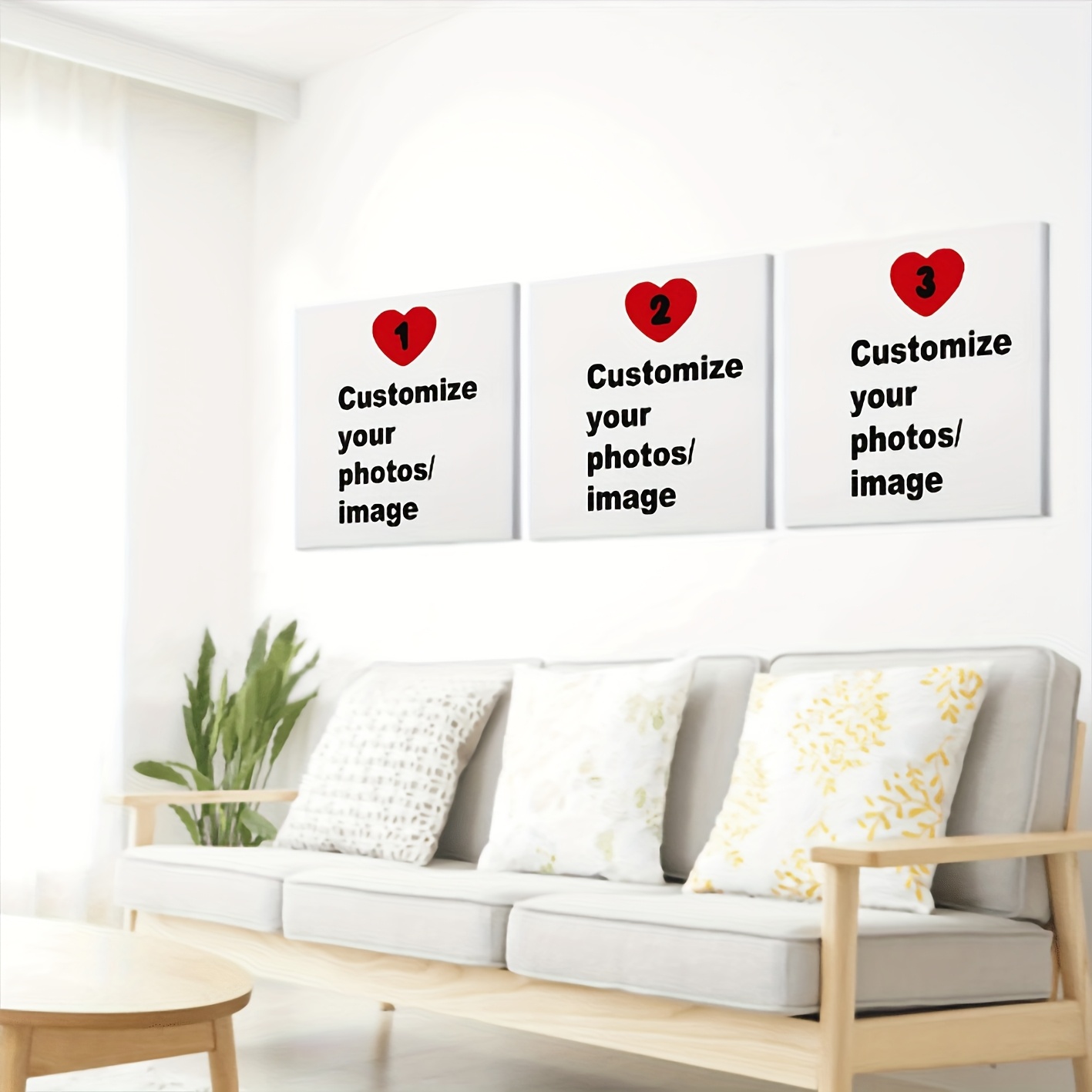 3pcs/set Custom Square Canvas  - Pet Portrait Custom ulasan dan harga