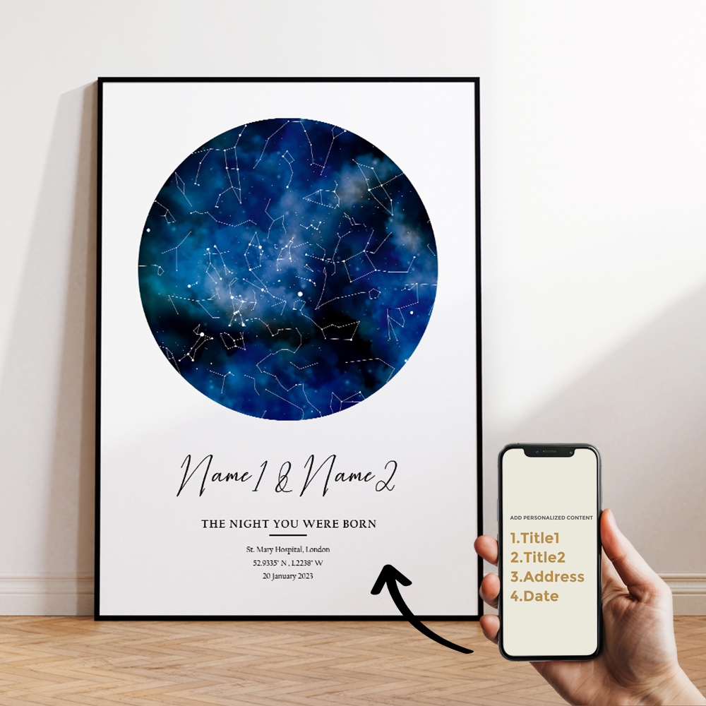 Modern Custom Personalized Nig - Custom Night Sky ulasan dan harga