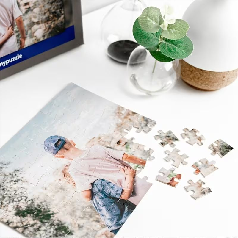 Custom Photo Puzzle Set Person - Pet Portrait Custom ulasan dan harga