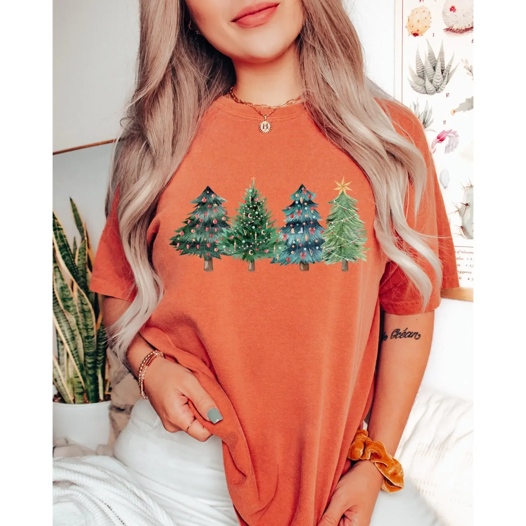 Christmas Trees T Shirt Xmas C - Family Tree Print ulasan dan harga