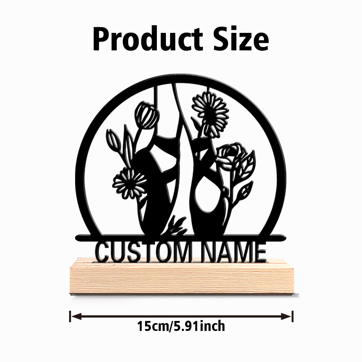 1pc beautiful personalized bal - Engraved Wood Frame ulasan dan harga