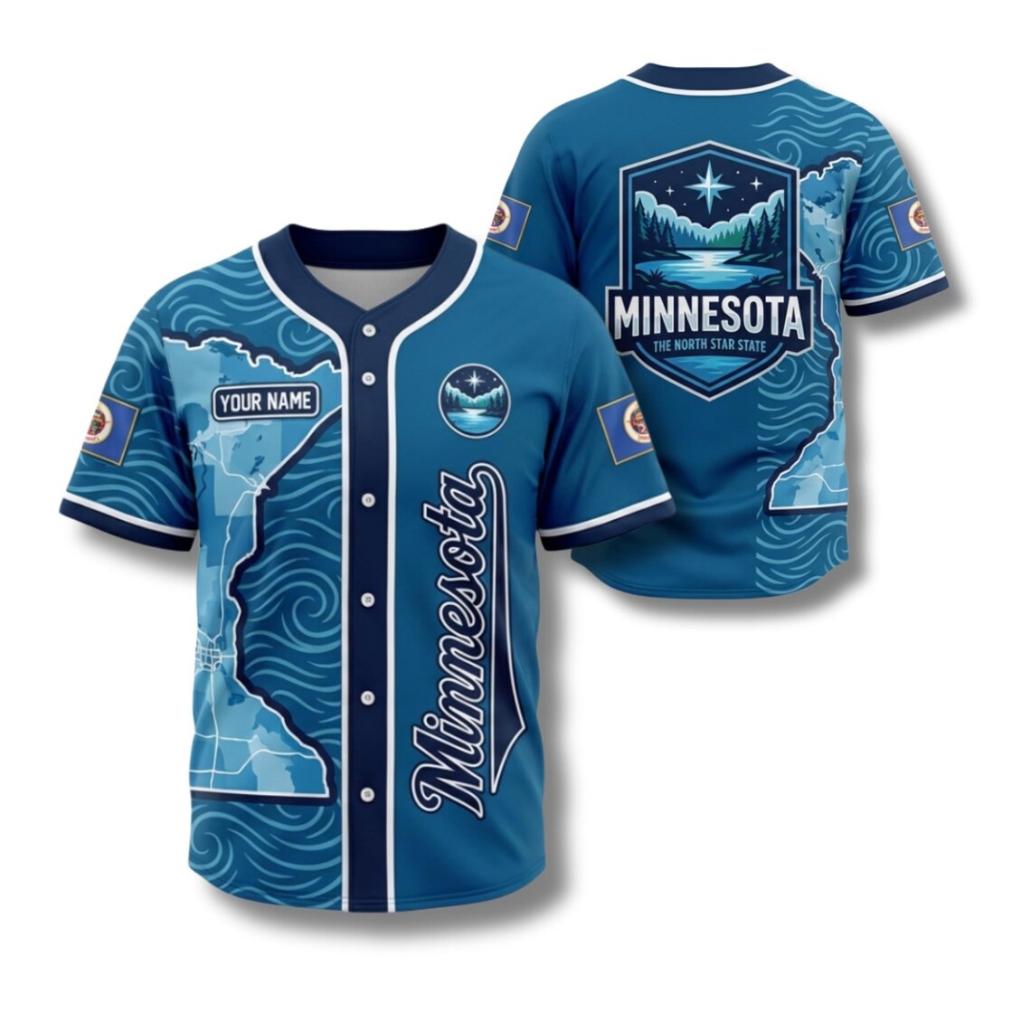 Custom Minnesota Baseball Jers - Custom Star Map ulasan dan harga