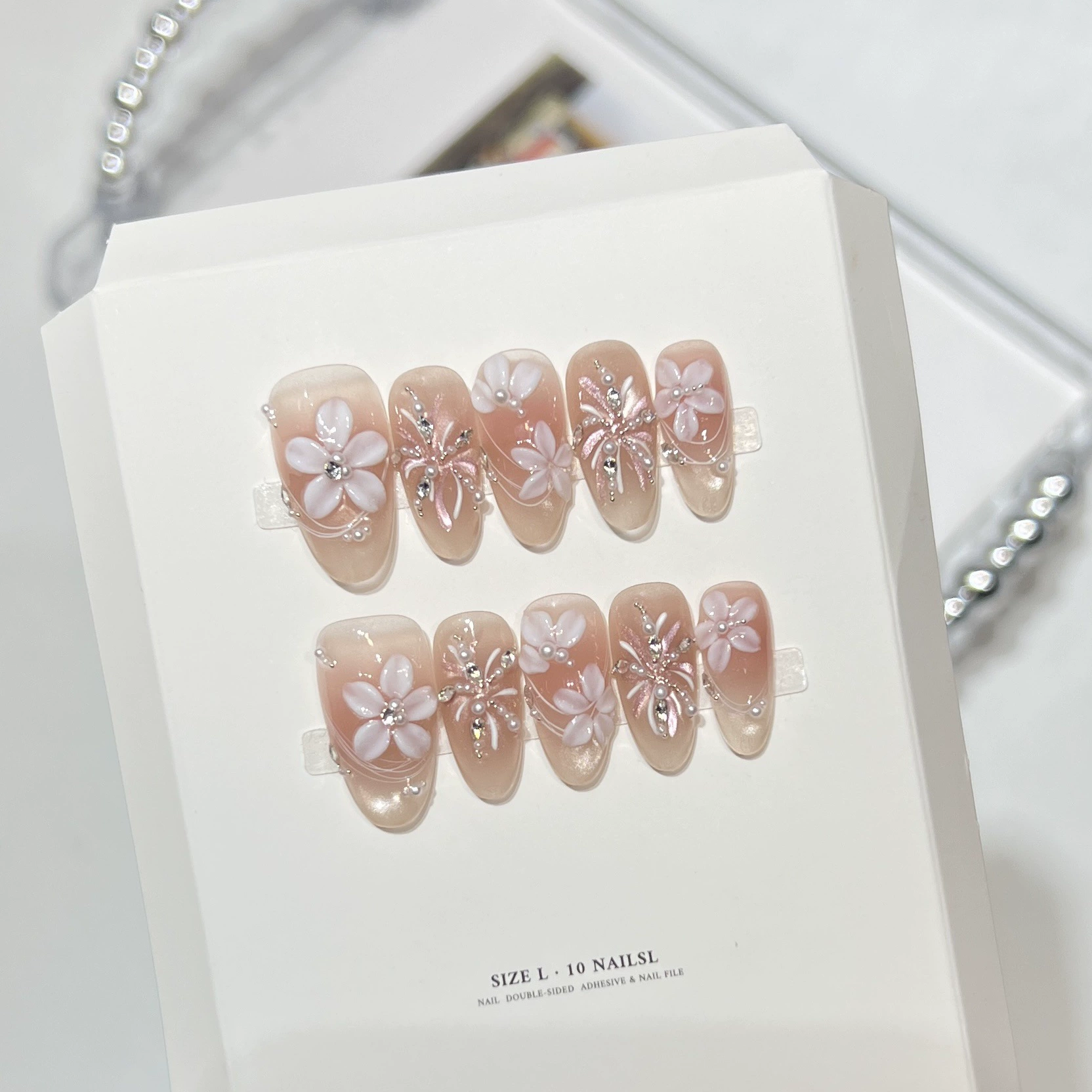 10Pcs Milky Nude Gentle Handma - Pressed Flower Art ulasan dan harga