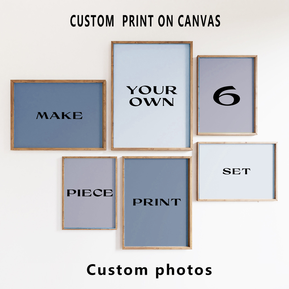 6pcs/set Custom Canvas Prints  - Pet Portrait Custom ulasan dan harga