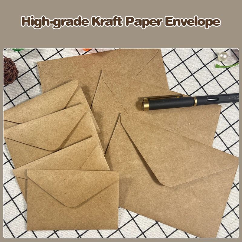 50pcs Kraft Brown Paper Envelo - Wax Seal Letter Kit ulasan dan harga
